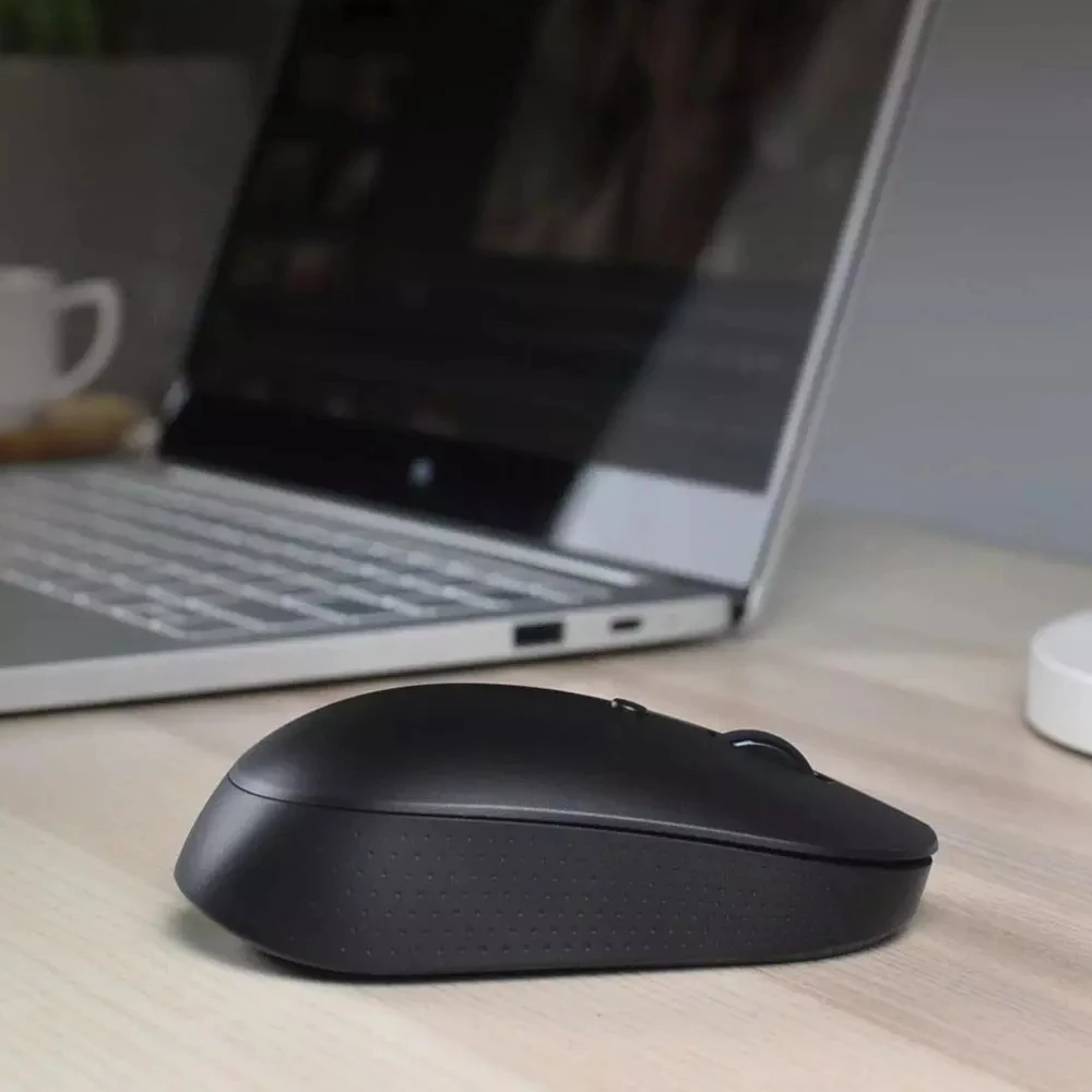 Мышь беспроводная Xiaomi Mi Bluetooth Двухрежимная бесшумная эргономичная USB боковые