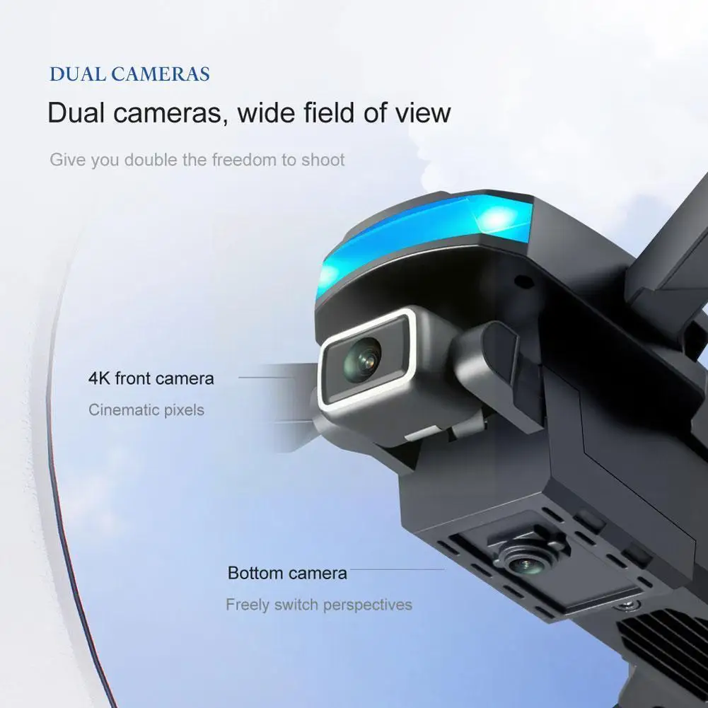 

Drone Dual Wifi Height Maintainable Mini High Clarity Dual Camera Headless Mode Helicopter For Shooting S9r1