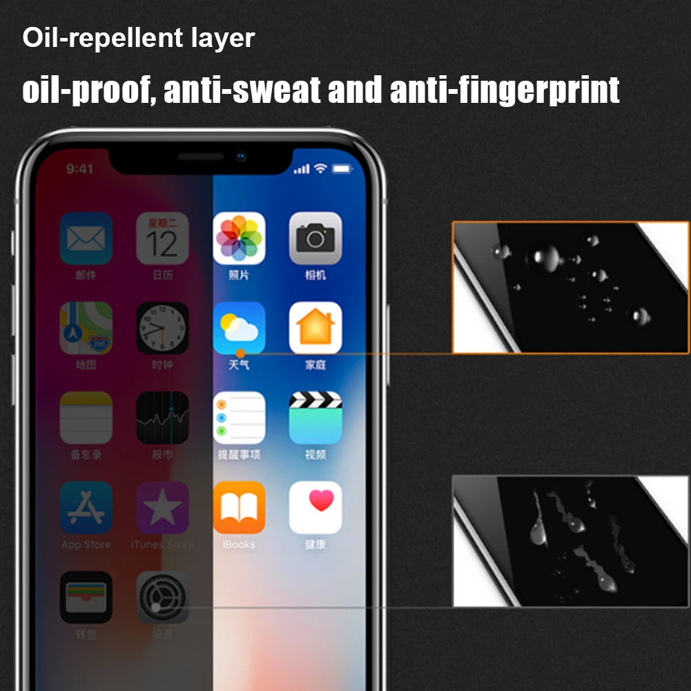 Защита экрана из закаленного стекла для iPhone X XS MAX XR 8 7 Plus Защитная пленка для huawei P30 Lite mate 20