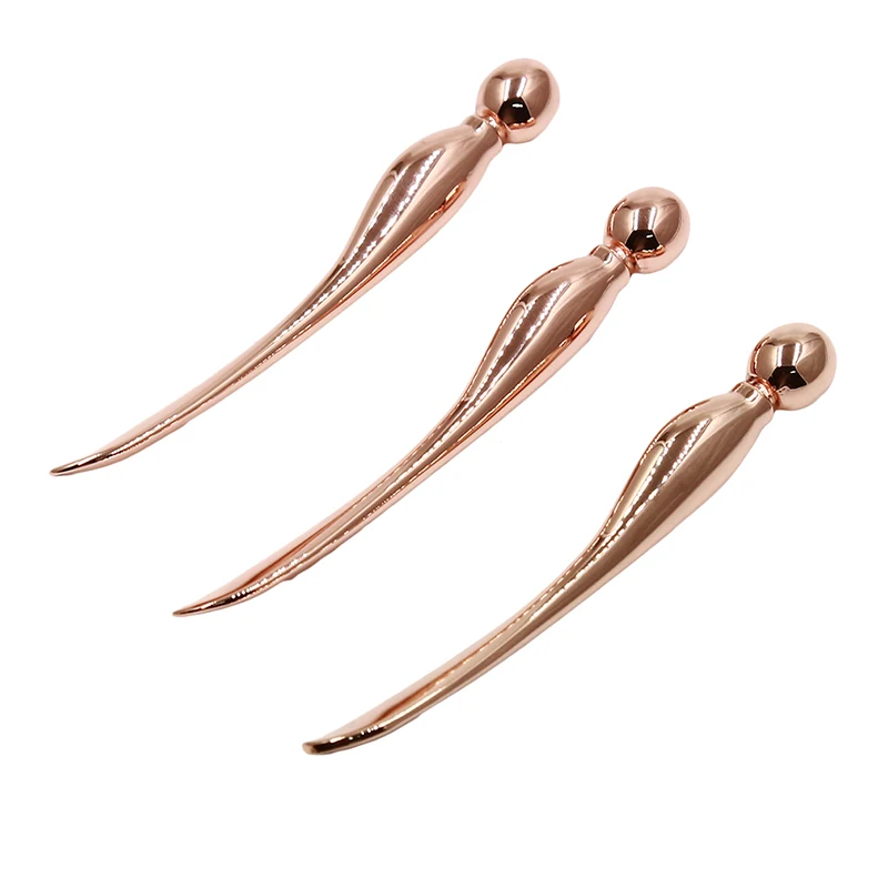 Metal Cosmetic Spatulas Face Mask Spoon High Quality DIY Eye Anti Wrinkle Massage Beauty Stick Makeup Tools 3 PCS/Pack | Красота и