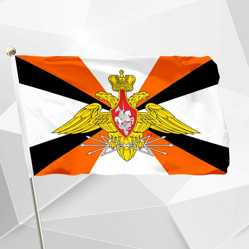Флаг для российских армейских сил связи 90x150 см 3x5 футов полиэстер летающий