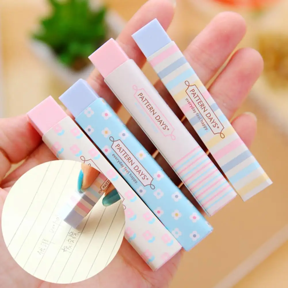 

Stationery Candy Color Eraser Students School Cartoon Writing Drawing Supplies