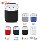Мягкие силиконовые чехлы для Apple Airpods, чехол для беспроводных наушников Bluetooth для Apple Air Pods, сумка-чехол для зарядки
