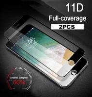 2pcs 11d protective glass for iphone 12 pro max mini 6s 7 8plus tempered screen protector for iphone 11 pro xs max xr glass film