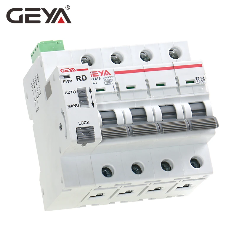 Автоматический выключатель GEYA Din Rail GYM9 4P MCB с автоматическим сбросом