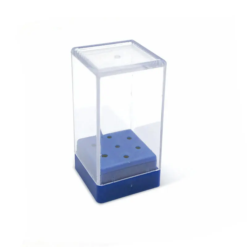 7 отверстий фрез для маникюра/педикюра держатель Дисплей в положении стоя крышка