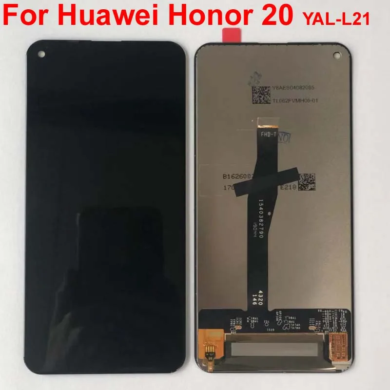 ЖК-дисплей 6,26 для huawei honor 20 honor 20 YAL-L21 YAL-L41 YAL-AL10 ЖК-дисплей Дисплей кодирующий преобразователь сенсорного экрана в сборе+ рамка