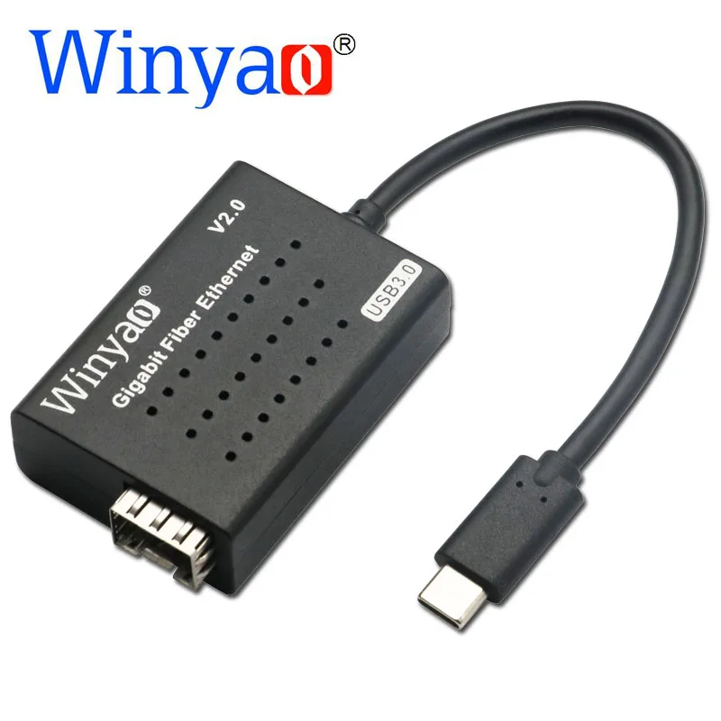 Winyao USB1000F C USB3.1 тип c к SFP 1000 м Gigabit Fiber NIC Ethernet Сетевая карта для ПК ноутбука rtl8153