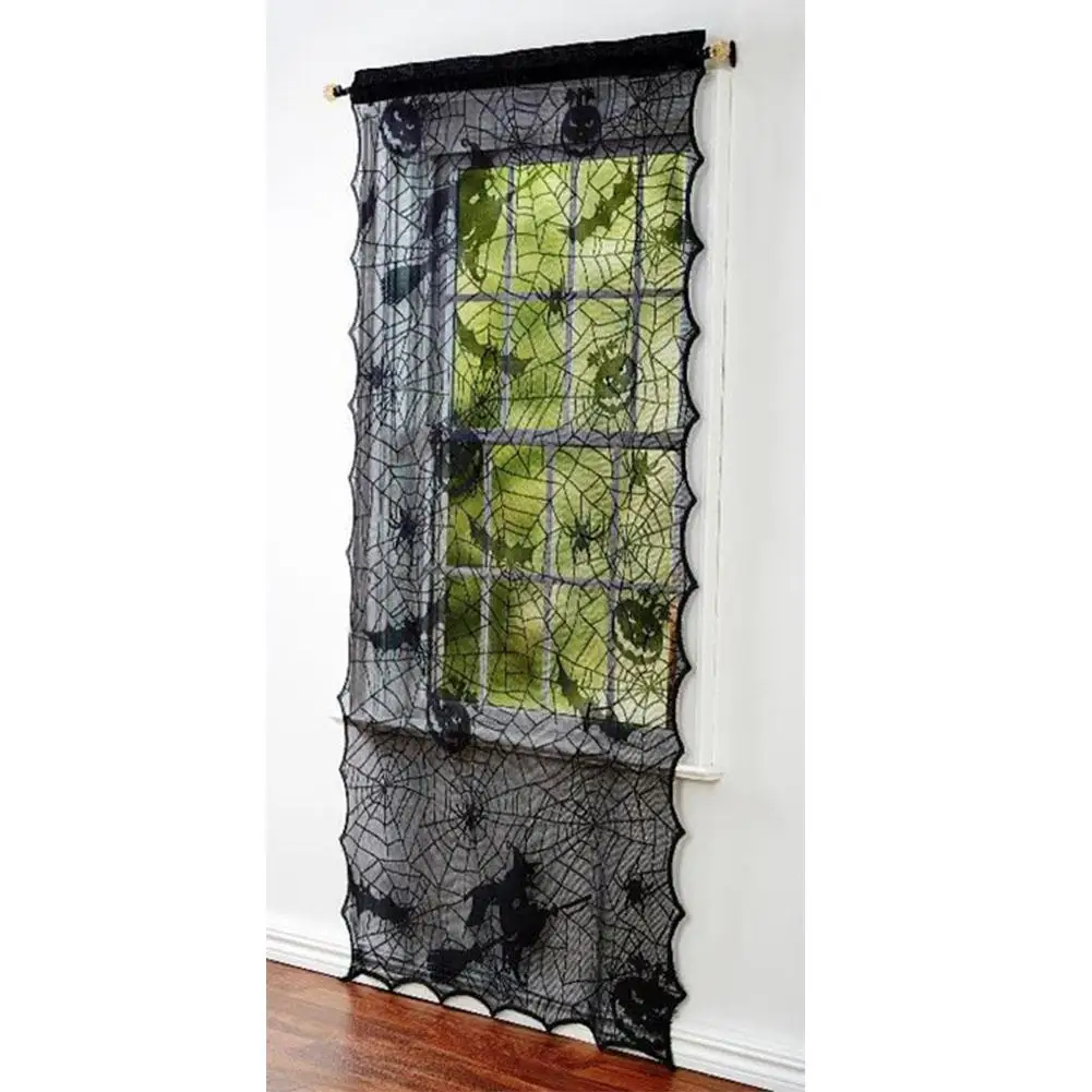 Страшное имитирование паутины кружева двери окна занавес для украшение на