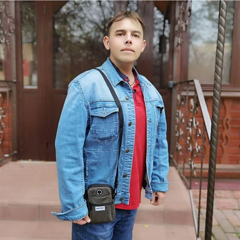 Многофункциональная дизайнерская холщовая маленькая сумка на плечо забавная