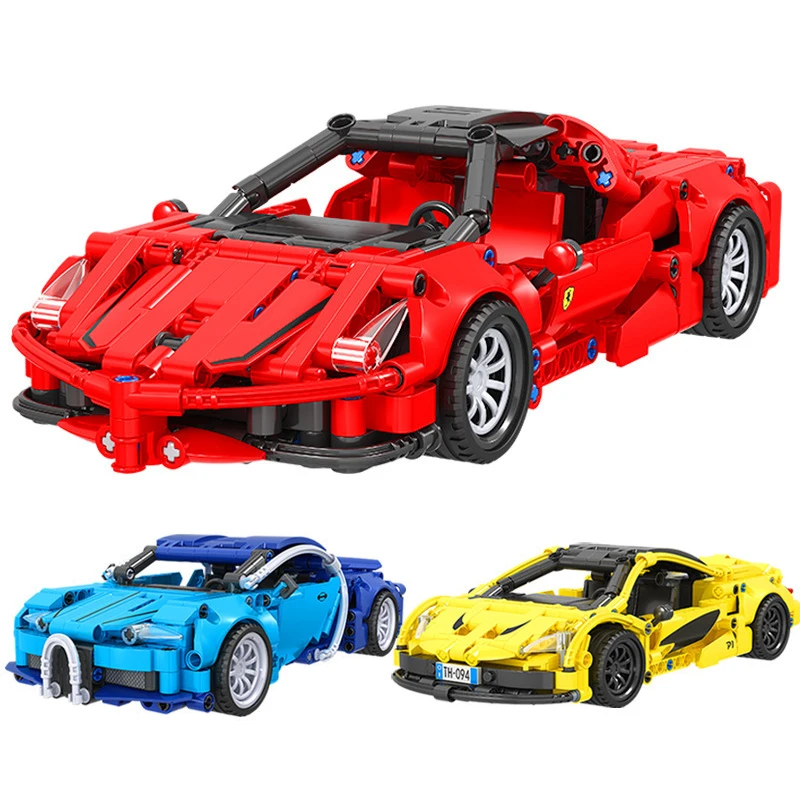 Высокотехнологичные игрушки MOC скоростные чемпионы города Супер гоночный