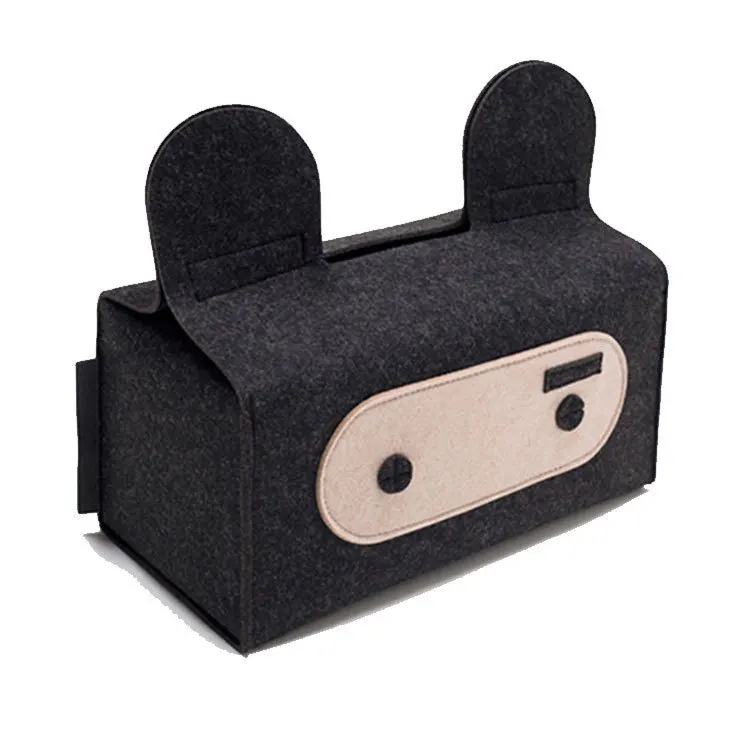 

Factory direct selling felt tissue box fashion paper pumping household products decoration storage can be customized