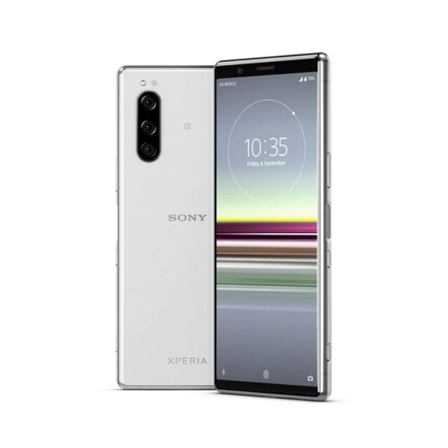 Мобильный телефон sony Xperia 5 J9210, 6,1 дюймов, 6 ГБ ОЗУ, 128 Гб ПЗУ, Восьмиядерный процессор Snapdragon 855, Android 9, сканер отпечатков пальцев, две sim-карты, смартфоны - Цвет: 6GB 128GB Grey