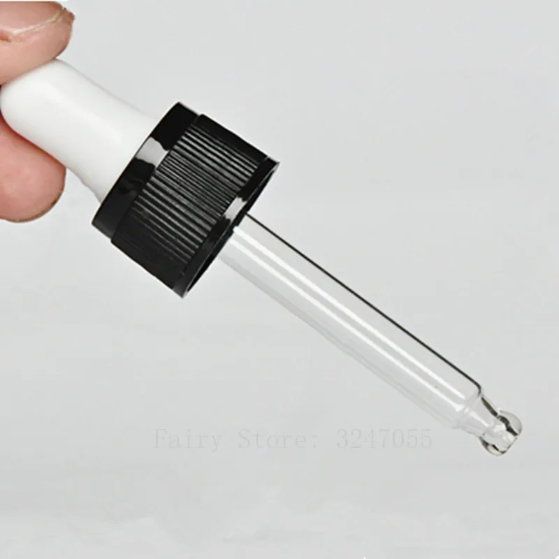 50 шт./лот пластик черный винтового пресса флакон капельница защитный чехол с