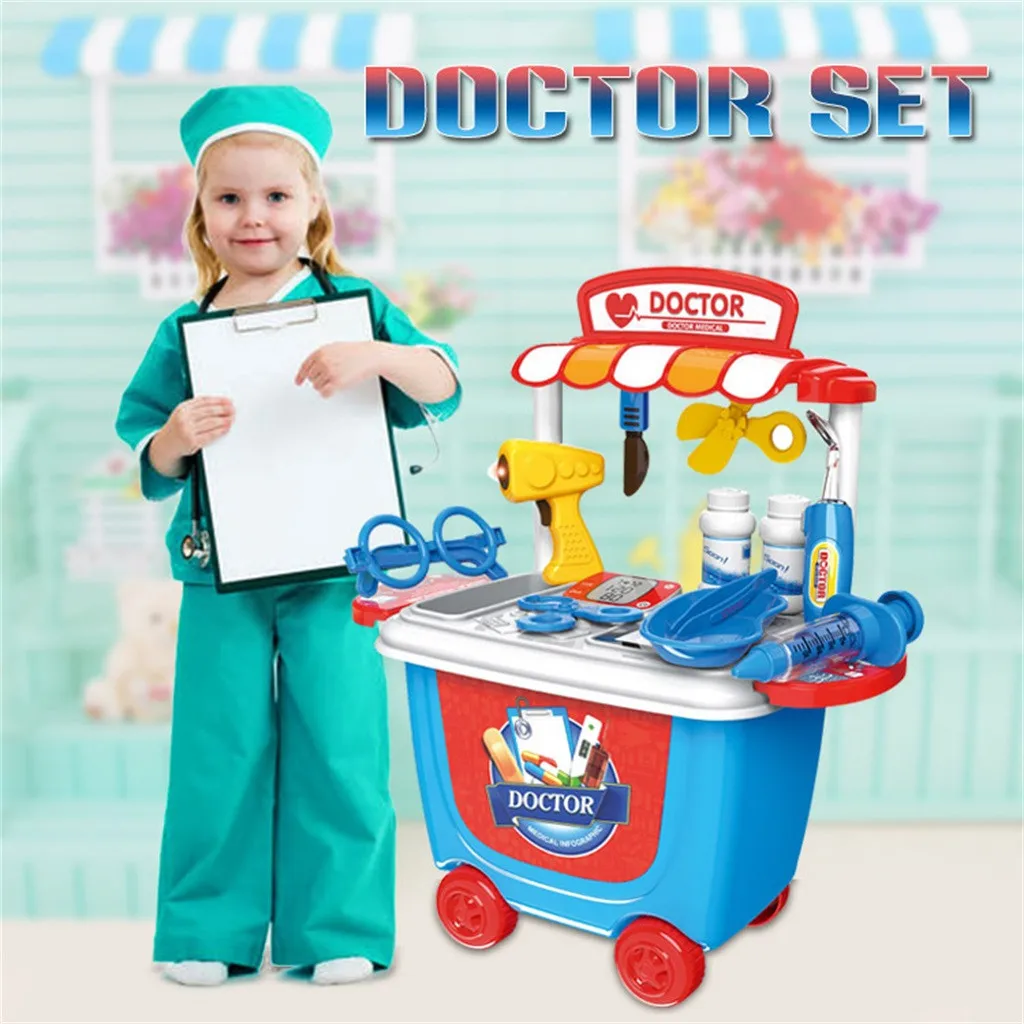 22 шт. детский медицинский инструмент корзина доктор ролевые игрушки набор