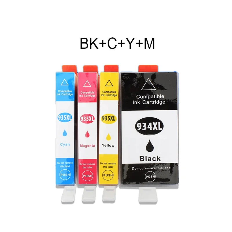 4PK чернильные картриджи совместимые с HP934XL HP934 934XL 934 XL HP935XL HP935 Officejet Pro 6812 6830 6815