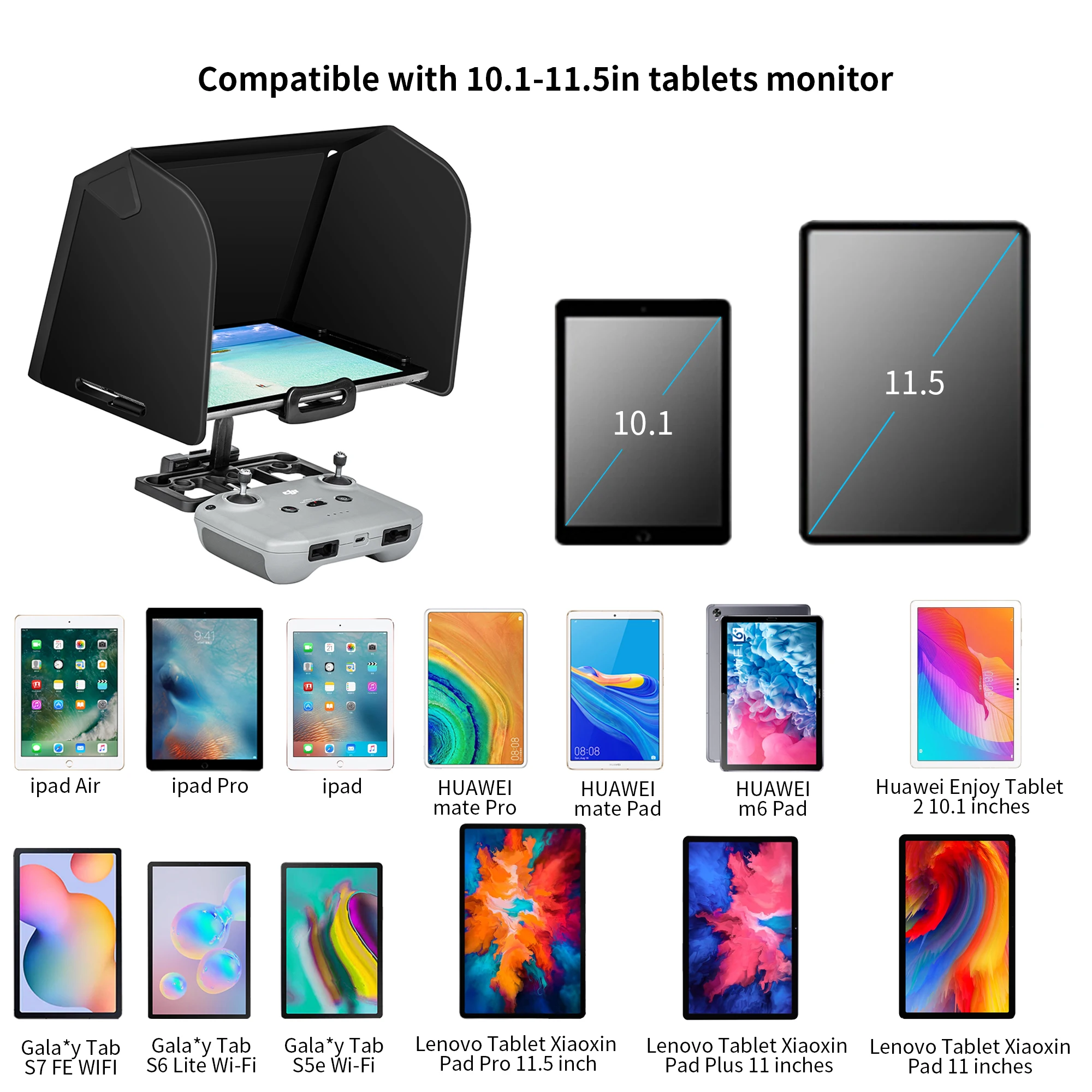 

Sun Shade Tablet Holder For Mavic Air 2/2S Remote Controller Bracket Mavic 3/Mini 2 Ipad Mount Sun Hood Phone Holder Accessories