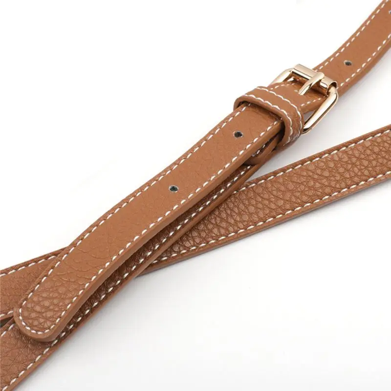 

Fashion Leather Handbag Shoulder Bag Belt Strap with Metal Buckles Crossbody Replacement Accessories