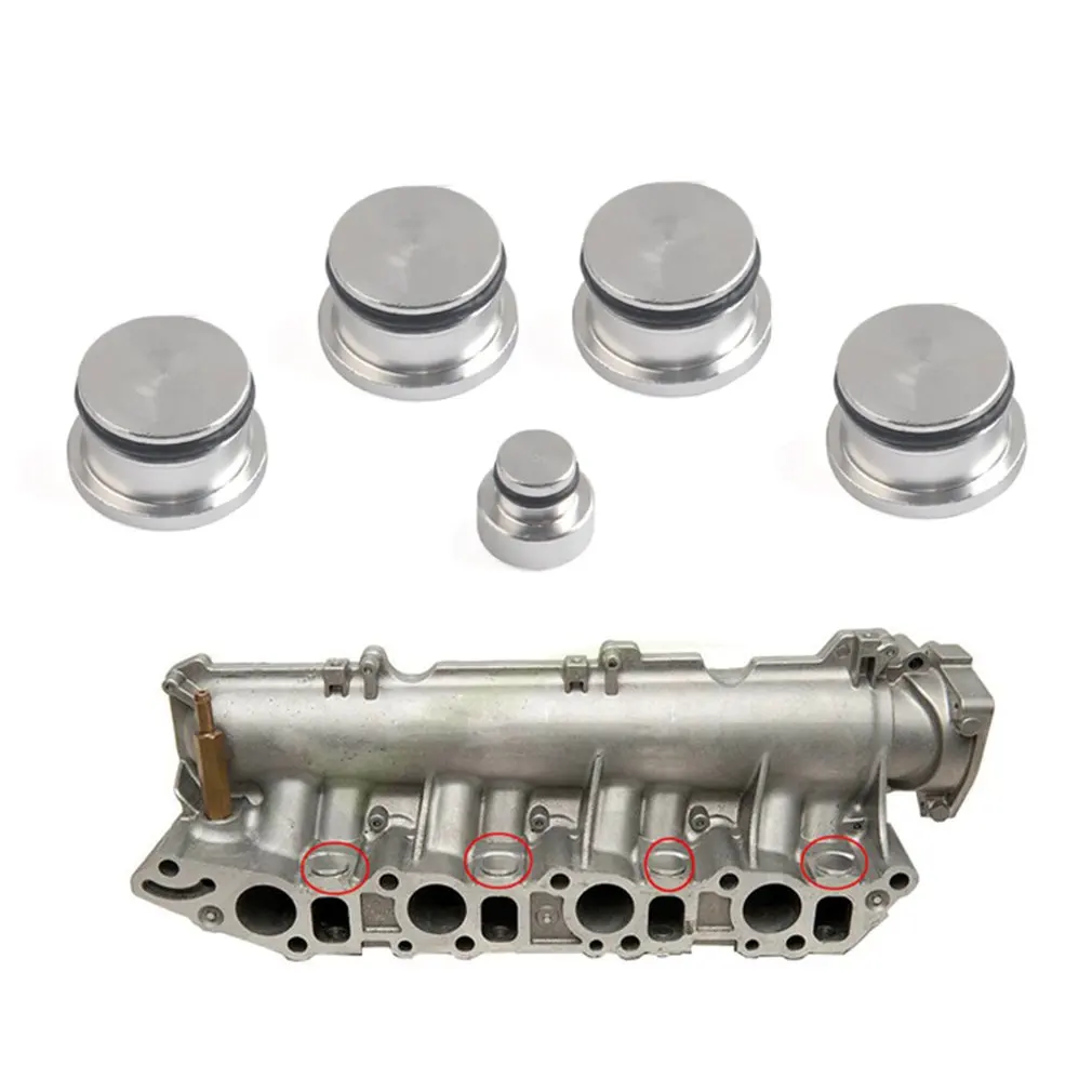 Алюминиевый Автоматический впускной коллектор вихревой заглушка комплект