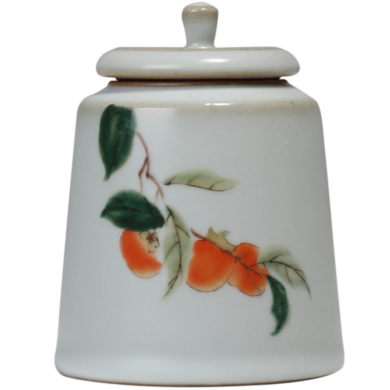 

Портативная чайная коробка ручной работы, керамический контейнер для хранения, винтажный контейнер с защитой от запаха, Женская чайная кор...