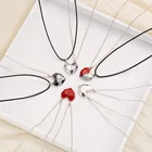 Ожерелье женское магнитное, 2 шт., ожерелье с подвесками в виде разбитого сердца, парные подвески, подарок на день Святого Валентина, ювелирные изделия для влюбленных, 2022
