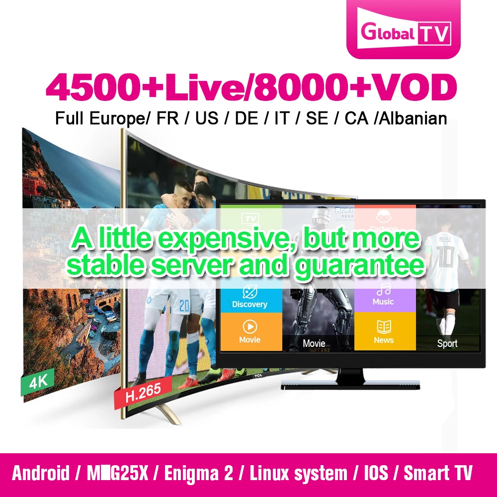 World IPTV с кредитами содержит 4500+ Live для IPTV реселлеров Испания Германия Iptv M3U Nederland скандинавские switherland IPTV