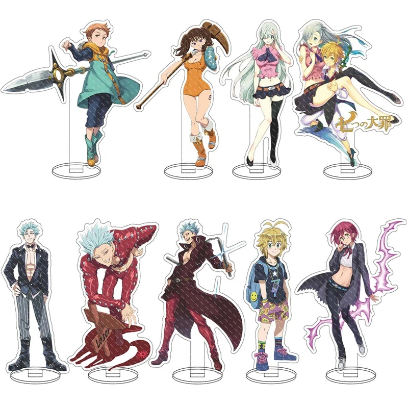 Игрушка Семь смертных грехов из аниме стоячий держатель для модели настольное