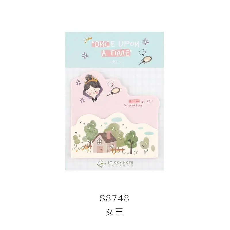 30sheets/pack Fairy Stories Kawaii Sticky Notes Memo Pad School Supplies Planner Stickers Stationery - Цвет: C