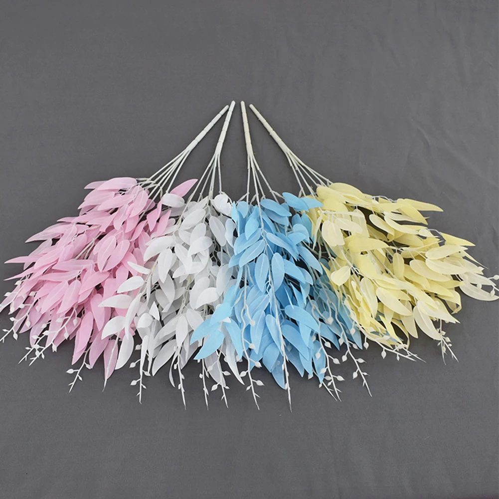 Новинка искусственная ива букет листьев джунгли Свадебный декор Рождественская