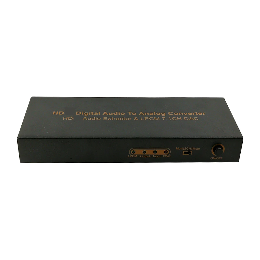 Оптический цифро-аналоговый аудио экстрактор 7.1ch преобразователь LPCM DAC HD на 7 1