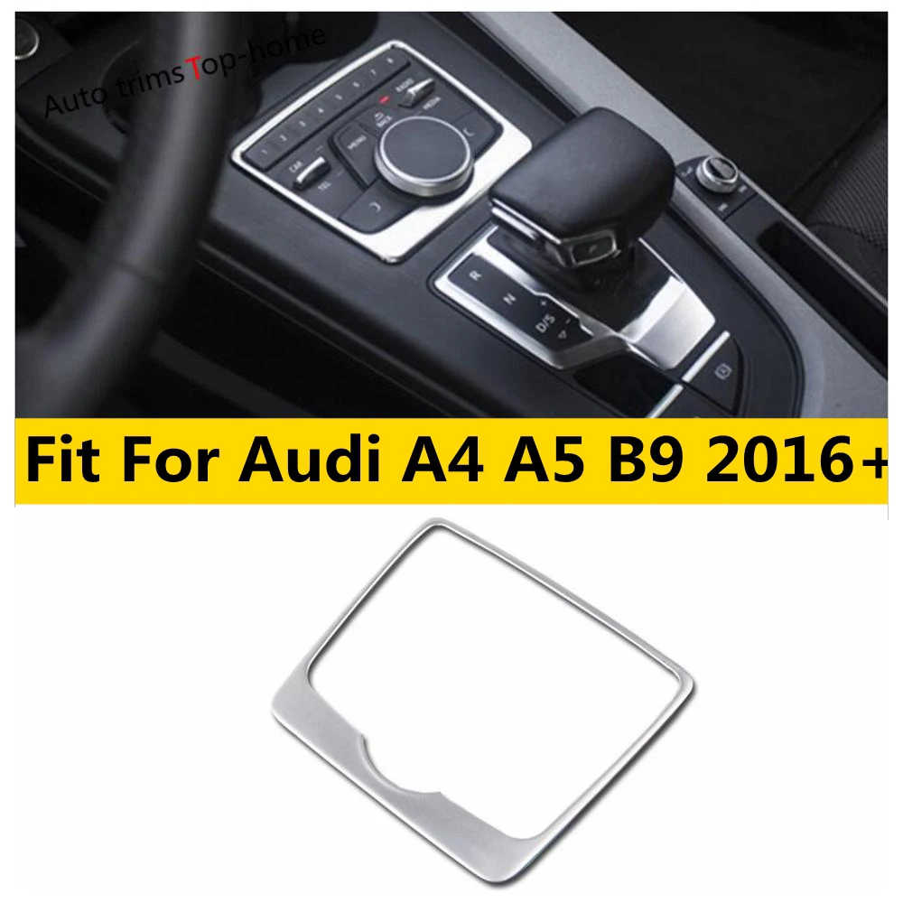Внутренний комплект Yimaautotrims из нержавеющей стали для Audi A4 A5 B9 2016 2020 коробка