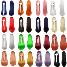 Long Staight Cosplay Wig Heat Resistant Synthetic Hair Hair Anime Party Wigs Women Cosplay Accessories +Free Wig Cap