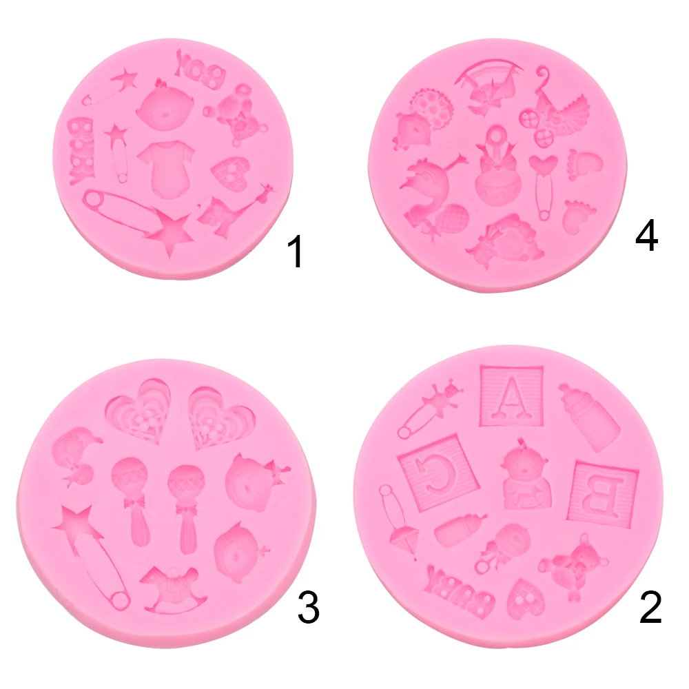 

1Pcs Baby Theme Baby Carriage Cake Mold DIY 3D Silicone Fondant Cake Mold Jelly Candy Chocolate Cake Decoration Food Grade