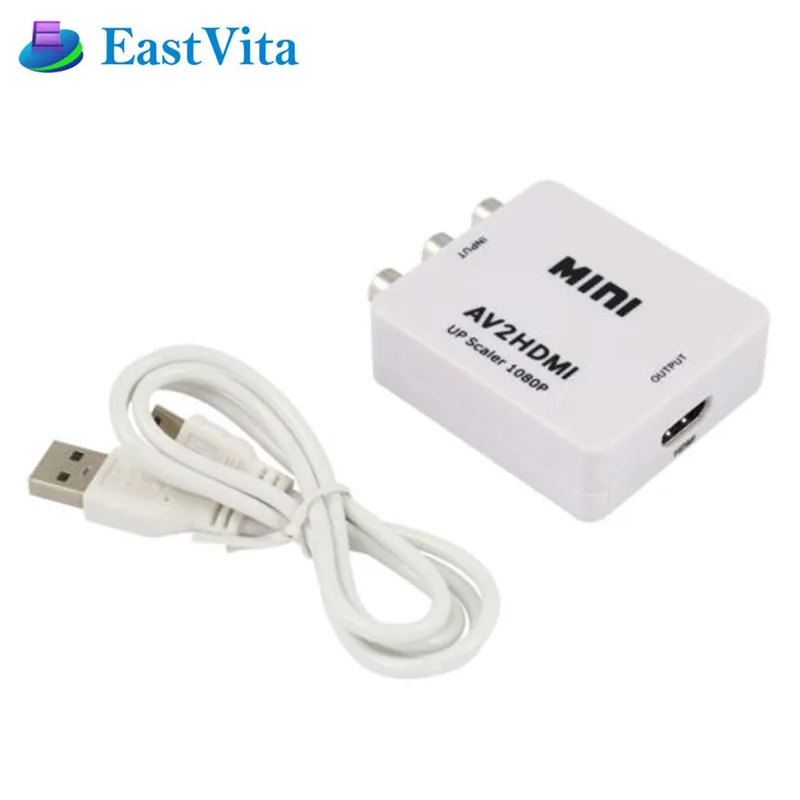 2020 Новое поступление HD 1080P HDMI К AV/RCA CVBS адаптер мини HDMI2AV видео конвертер коробка