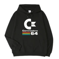 2021 hot sale popular commodore 64 high quality printed hoodie 100 cotton pocket sweatshirt unique unisex top asian size