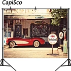 Capisco шоссе дорога 66 магазине фон для фотосъемки с изображением Ретро автомобиля деревянный дом фон для портретной фотосессии студия реквизит