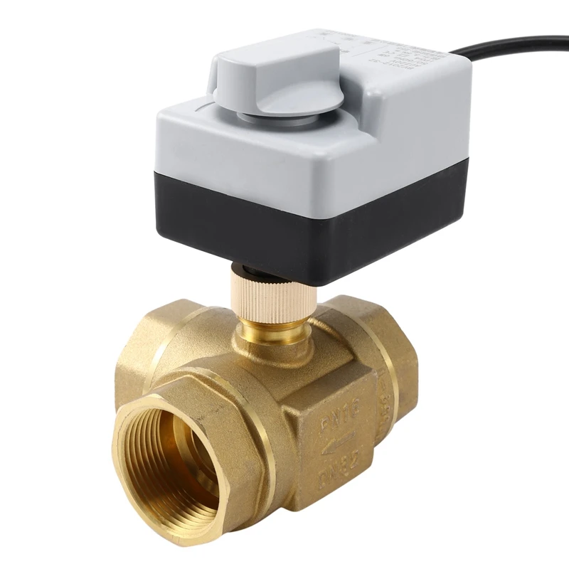 

Hand-Automatic Brass Electric Ball Valve 3-Wire 2-Port Control Electric Actuator 3-Port DN32