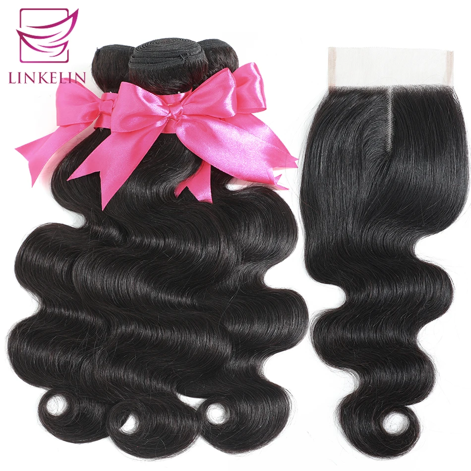 

Пряди натуральных волос LINKELIN, волнистые, с застежкой, пряди с передней частью, перуанские волнистые волосы, волнистые пряди с застежкой