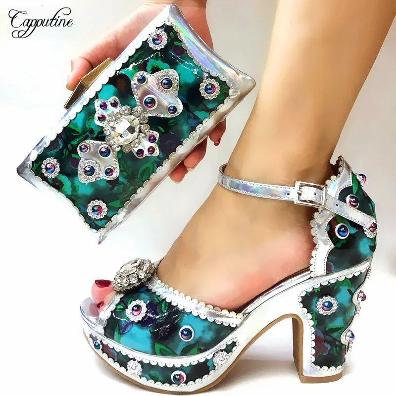 Самые модные комплекты из дизайнерских туфель на высоком каблуке и сумочки