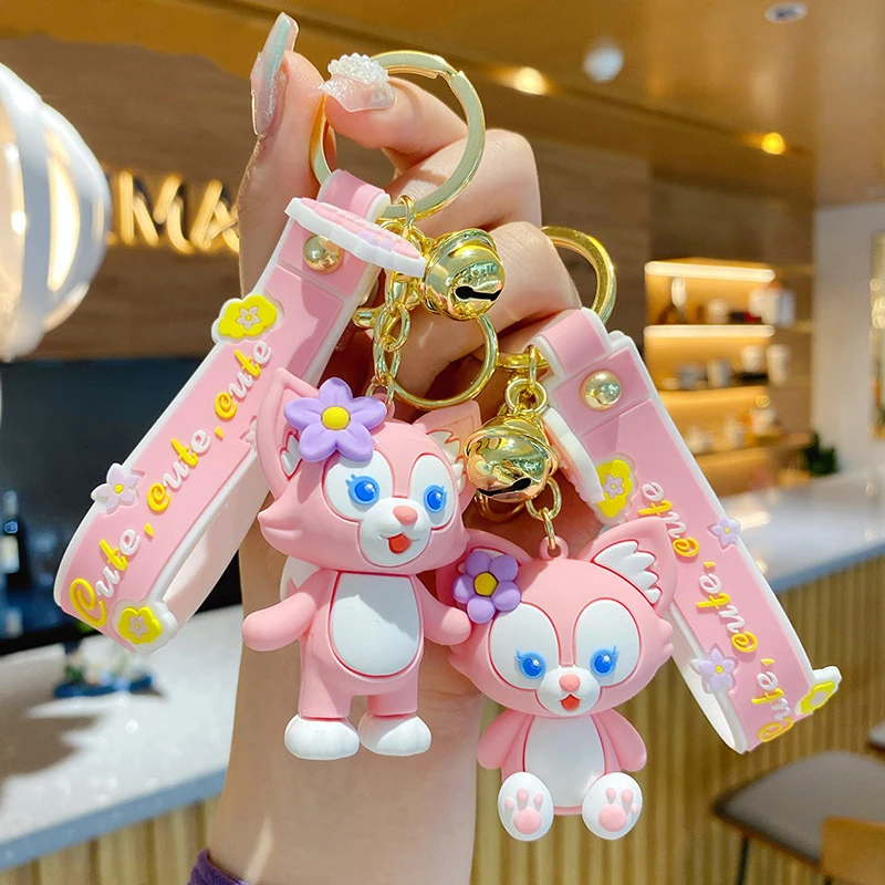 

Disney Cartoon Little Fox StellaLou Figure Doll Key Chain Female Cute Exquisite Car Key Chain Couple Pendant Xmas Gift for Girl