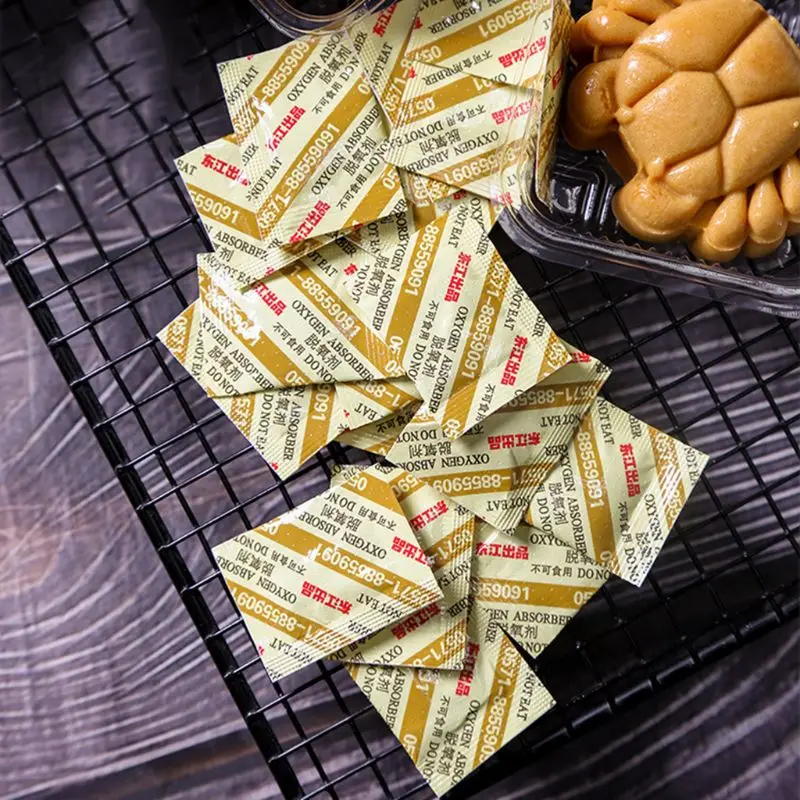 

2022 New 100 Bags Deoxidant 30cc Oxygen Absorbers for Mooncake Long Term Food Storage CO2