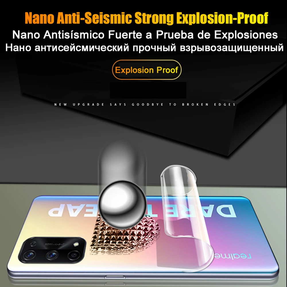 Гидрогелевая пленка с полным покрытием для OPPO Realme 7 Pro защита экрана 6 5 C3 X7 X50 XT X2 C11