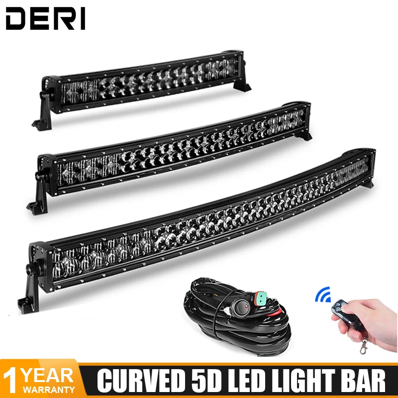 22 32 42 дюймов черный 5D объектив 200w 300w 400w изогнутый СВЕТОДИОДНЫЙ рабочий светильник