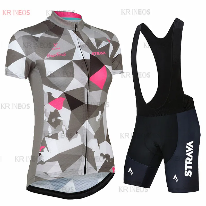 

STRAVA женская одежда 2021 велосипедная одежда быстросохнущая одежда Ropa Ciclismo Униформа Майо Спортивная одежда Комплекты велосипедных Джерси