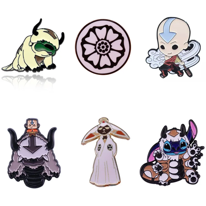 Аватар: последняя брошь Aang с эмалью и эмалированными булавками анимированный