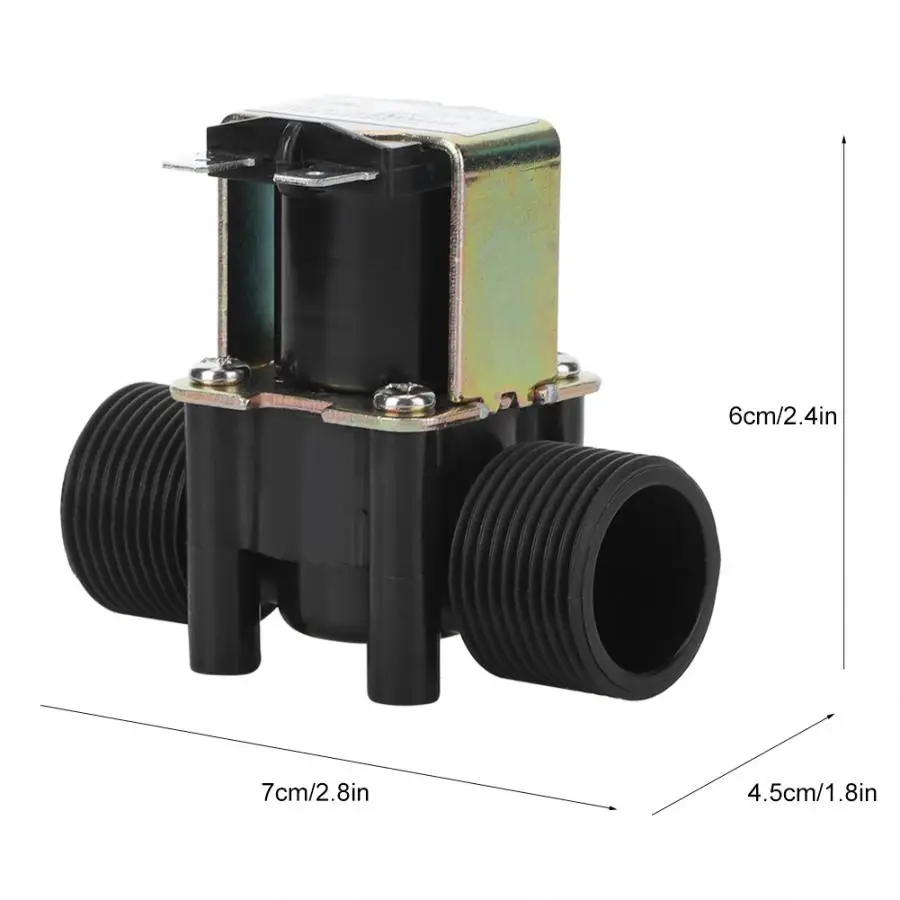 Водяной впускной клапан G3/4in Соленоидный для воды нормально закрытый впуска