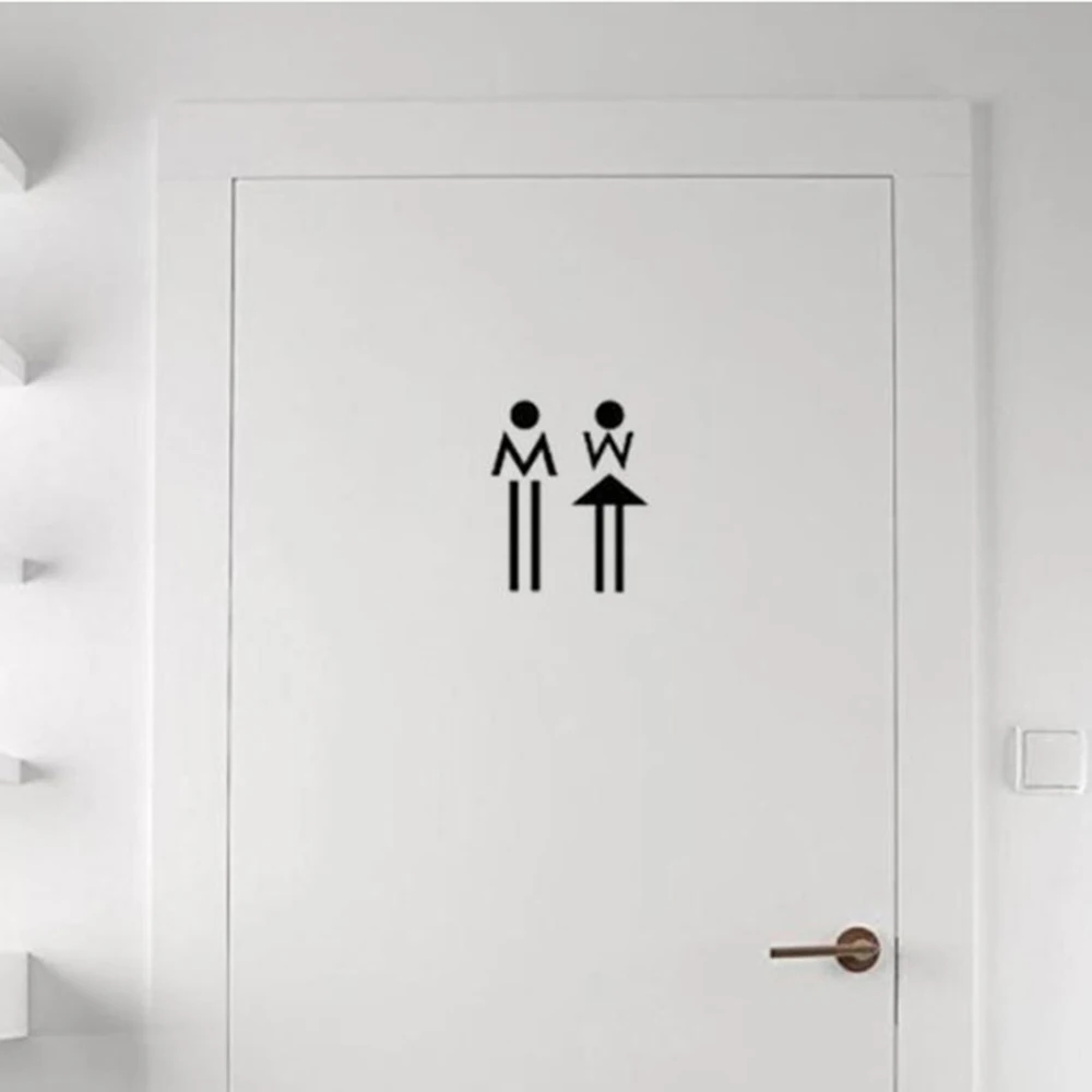 Водонепроницаемый плакат креативный Забавный узор украшение для двери в ванной