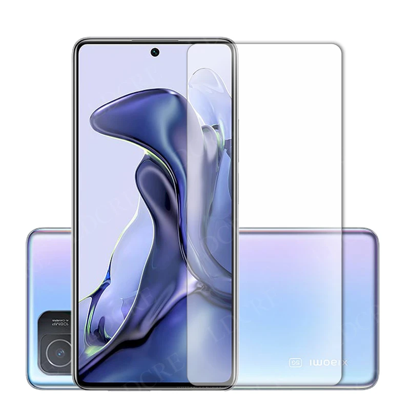 Protector de pantalla de vidrio para Xiaomi Mi 11T Pro, pel&iacute;cula protectora de vidrio templado para Xiaomi Mi 11T Pro-1