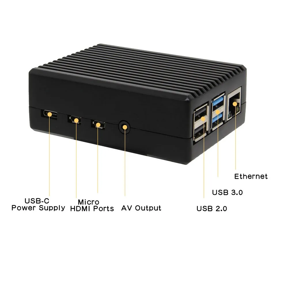 Корпус из алюминиевого сплава для Raspberry Pi 4 пассивное охлаждение отвод тепла
