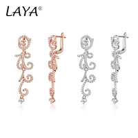 laya real 925 sterling silver handmade designer fine jewelry creative spiral parallel lines stud earrings for women accessories